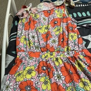 Cute off the shoulder floral print jumper